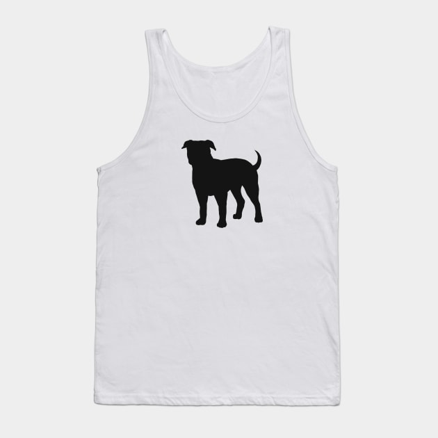 American Bulldog Silhouette Tank Top by Coffee Squirrel